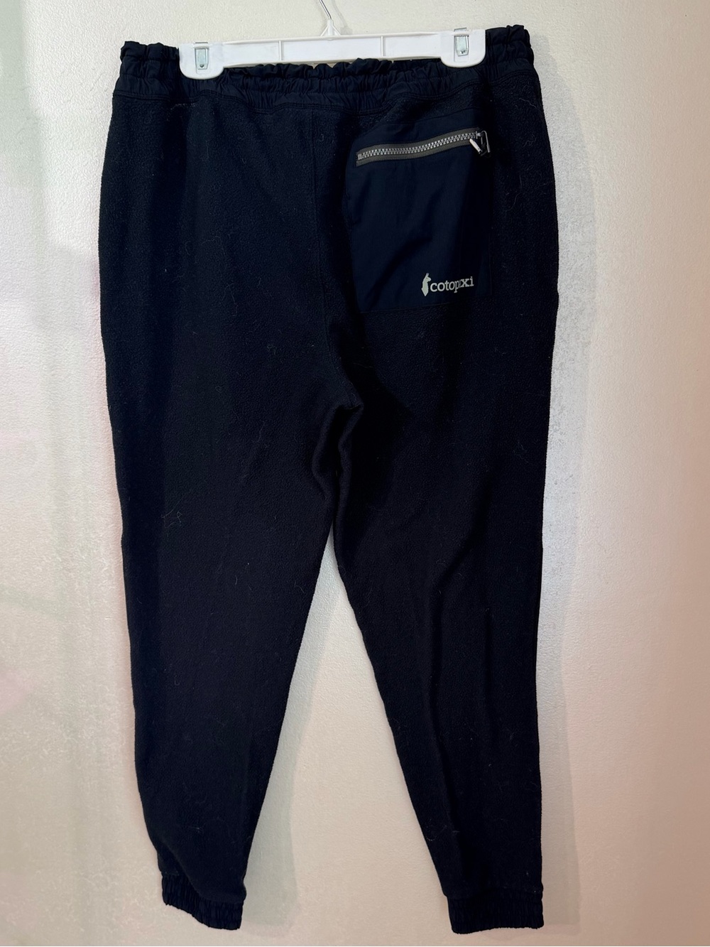 Cozy Black Jogger Pants with Zipper Pocket